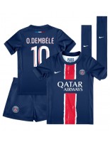 Paris Saint-Germain Ousmane Dembele #10 Hjemmedraktsett Barn 2024-25 Korte ermer (+ bukser)